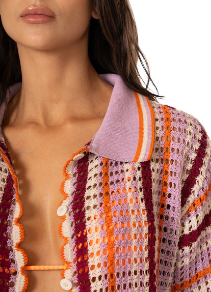 Thumbnail - Foto de Mystic Stripe Rialta Shirt by Maaji - Camisas - Ropa de Playa - 2
