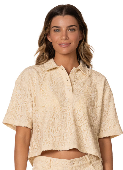  Foto de White Petal Solina Shirt by Maaji - Camisas - Ropa de Playa