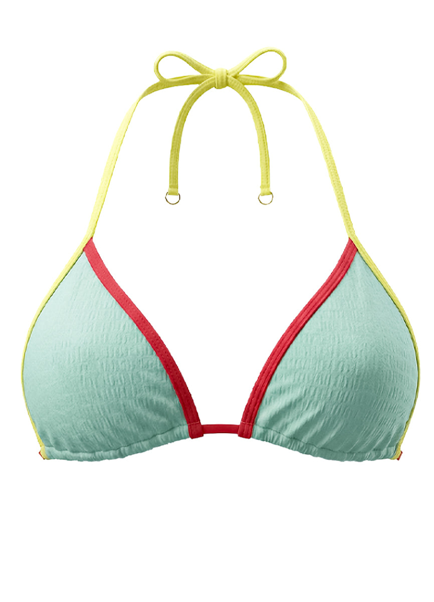 Foto de Tricolor Heat Katie Sliding Triangle Bikini Top by Maaji - Tops - Vestidos de Baño