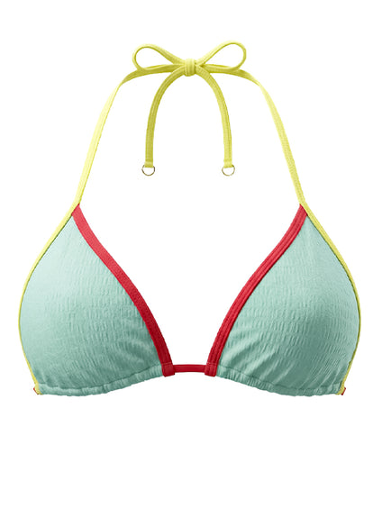 Thumbnail - Foto de Tricolor Heat Katie Sliding Triangle Bikini Top by Maaji - Tops - Vestidos de Baño - 5