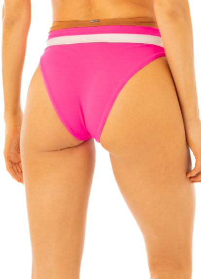 Thumbnail - Maaji Radiant Pink Suzy Babe High Rise Bikini Bottom - 5