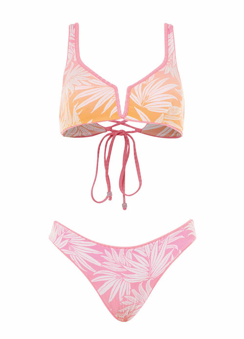Hover image -  Maaji Sea Pink Victoria V Wire Bralette Bikini Top
