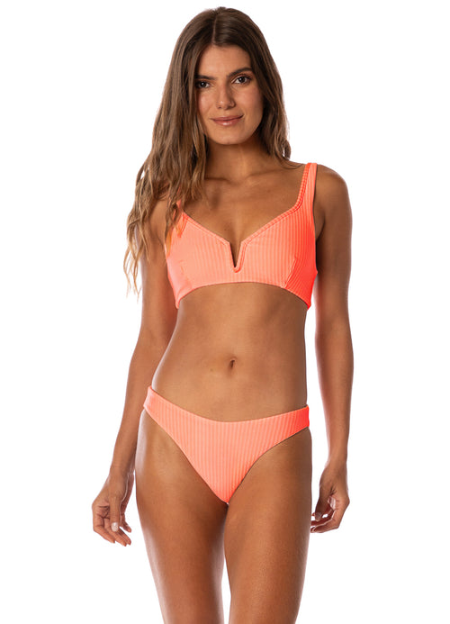 Main image -  Maaji Blush Cora Victoria V Wire Bralette Bikini Top