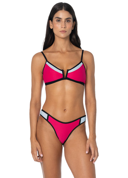  Foto de Electric Rose Vittoria V Wire Bralette Bikini Top by Maaji - Tops - Vestidos de Baño