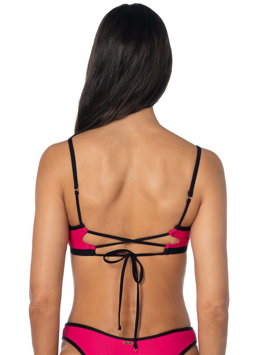 Foto de Electric Rose Vittoria V Wire Bralette Bikini Top by Maaji - Tops - Vestidos de Baño