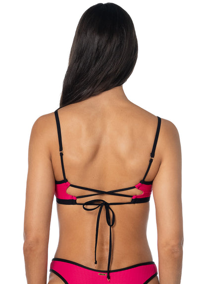  Foto de Electric Rose Vittoria V Wire Bralette Bikini Top by Maaji - Tops - Vestidos de Baño