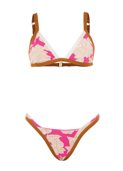  Maaji Radiant Pink Trinity Double V Bikini Bottom