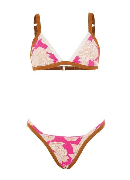 Thumbnail - Maaji Radiant Pink Trinity Double V Bikini Bottom - 7