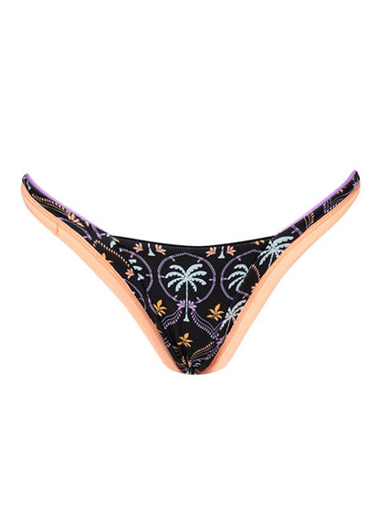 Thumbnail - Maaji Noir Black Trinity Regular Rise V Front Bikini Bottom - 9