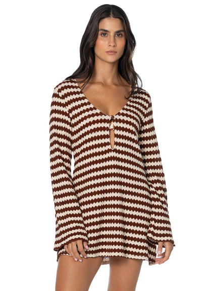 Thumbnail - Foto de Sand Lines Inari Short Dress by Maaji - Vestidos - Ropa de Playa - 1