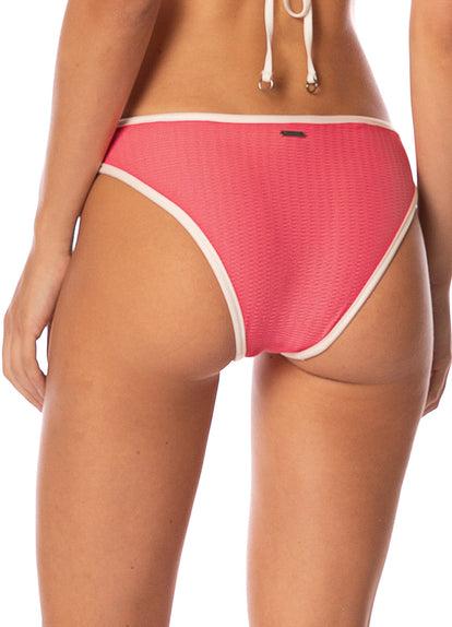  Maaji Coral Ripple Max Regular Rise Classic Bikini Bottom