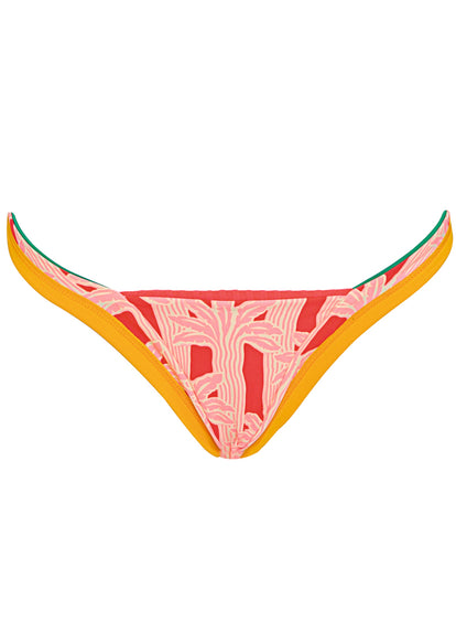  Maaji Flame Coral Trinity Regular Rise V Front Bikini Bottom