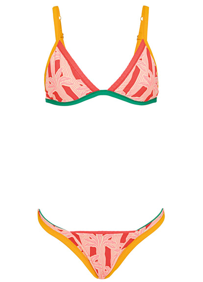 Thumbnail - Maaji Flame Coral Trinity Regular Rise V Front Bikini Bottom - 14