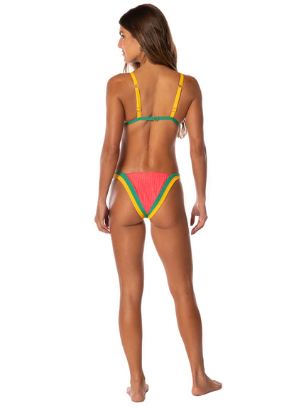 Thumbnail - Maaji Flame Coral Trinity Regular Rise V Front Bikini Bottom - 9