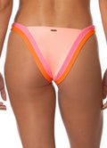 Maaji Peach Coral Trinity Regular Rise V Front Bikini Bottom