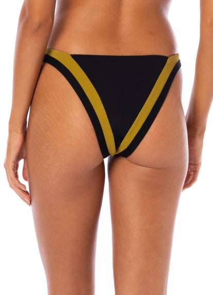  Maaji Midnight Ash Trinity Regular Rise V Front Bikini Bottom