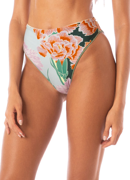 Thumbnail - Maaji Shamrock Green Sully High Rise Classic Bikini Bottom - 3