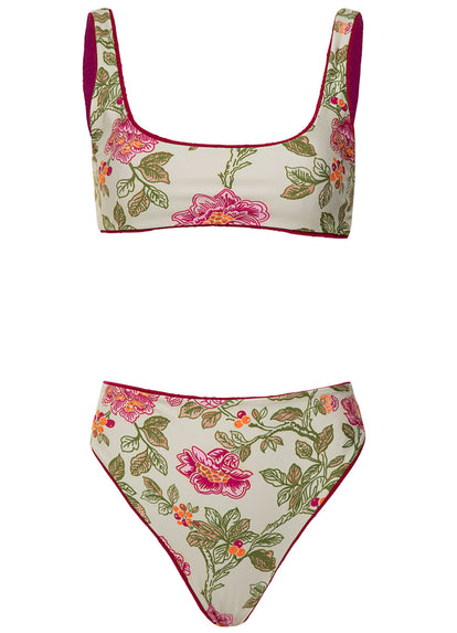  Foto de Bom Bom Pink Rebel Sporty Bralette Bikini Top by Maaji - Panties - Vestidos de Baño