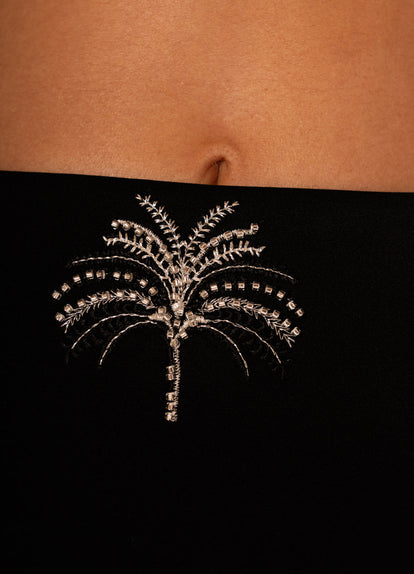 Thumbnail - Maaji Midnigh Palm Sully High Rise Classic Bikini Bottom - 4