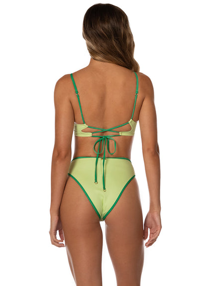 Thumbnail - Foto de Green Symphony Sully High Rise Classic Bikini Bottom by Maaji - Panties - Vestidos de Baño - 1