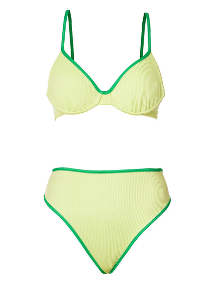 Thumbnail - Foto de Green Symphony Sully High Rise Classic Bikini Bottom by Maaji - Panties - Vestidos de Baño - 7