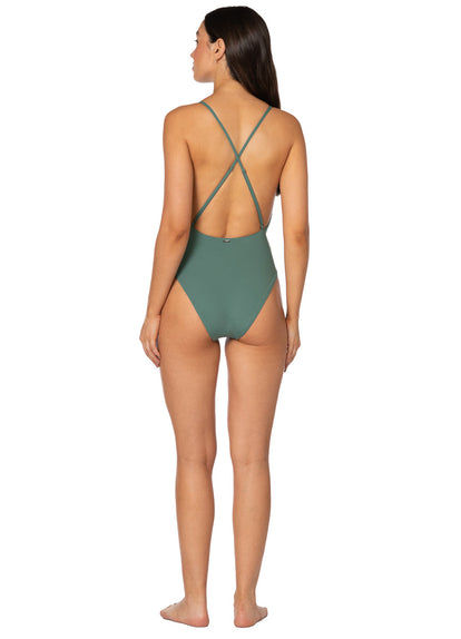 Thumbnail - Foto de Eucalyptus Green Safri Plunge One Piece by Maaji - Enteros - Vestidos de Baño - 5
