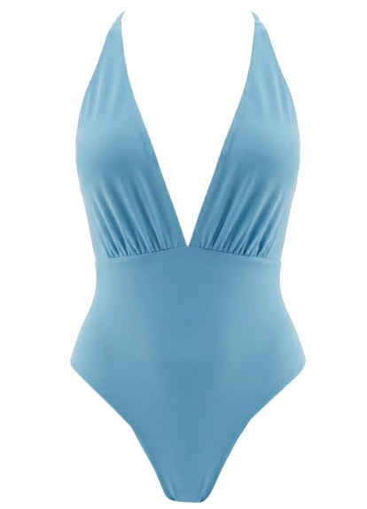 Thumbnail - Foto de Stone Blue Safri Plunge One Piece by Maaji - Enteros - Vestidos de Baño - 6