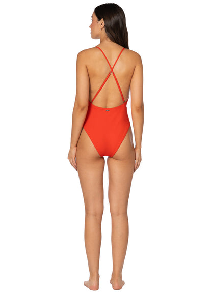  Foto de Red Camelia Safri Plunge One Piece by Maaji - Enteros - Vestidos de Baño