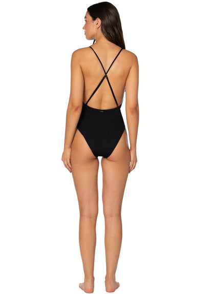  Foto de Jade Black Safri Plunge One Piece by Maaji - Enteros - Vestidos de Baño