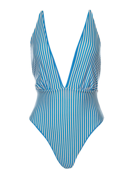 Thumbnail - Foto de Blue Safri Signature Cut Plunge One Piece by Maaji - Enteros - Vestidos de Baño - 7