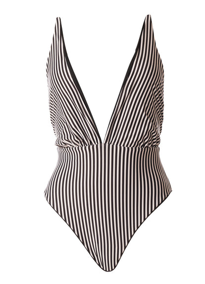  Foto de Jade Black Safri Signature Cut Plunge One Piece by Maaji - Enteros - Vestidos de Baño