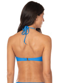Maaji Blue Jill Ring Bandeau Bikini Top