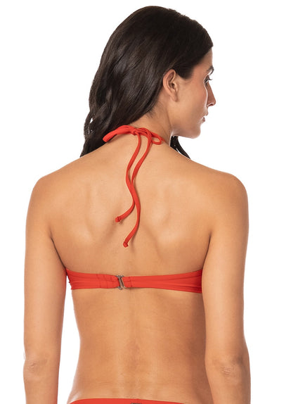  Foto de Red Jill Ring Bandeau Bikini Top by Maaji - Tops - Vestidos de Baño