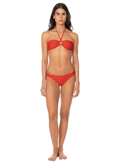 Thumbnail - Foto de Red Jill Ring Bandeau Bikini Top by Maaji - Tops - Vestidos de Baño - 5