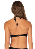 Maaji Black Jill Ring Bandeau Bikini Top