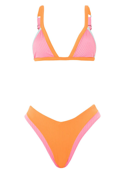  Maaji Sea Pink Faith High Rise Bikini Bottom