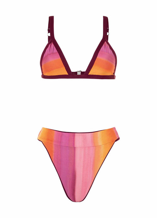 Hover image -  Maaji Eggplant Sierra Fixed Triangle Bikini Top