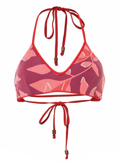 Thumbnail - Maaji Scarlet Red River Sporty Bralette Bikini Top - 7