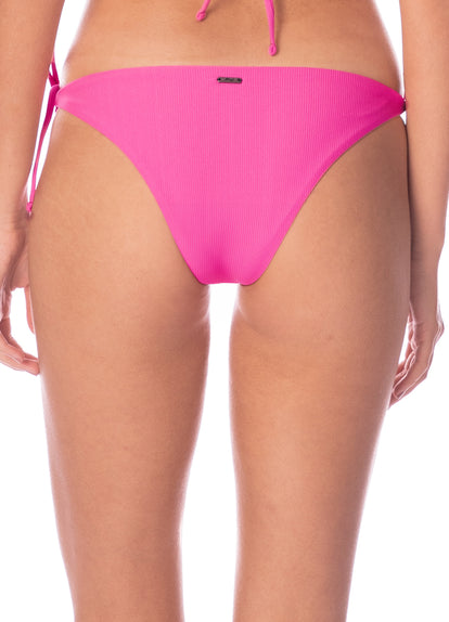  Maaji Radiant Pink Sunning Low Rise Tie Side Bikini Bottom