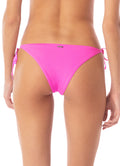 Maaji Poppy Pink Sunning Low Rise Tie Side Bikini Bottom