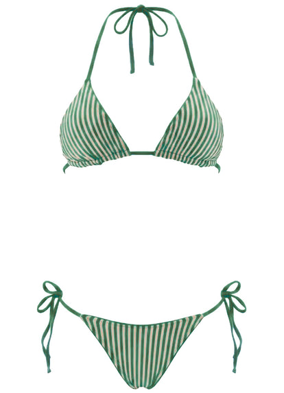 Thumbnail - Foto de Eucalyptus Green Sunning Low Rise Tie Side Bikini Bottom by Maaji - Panties - Vestidos de Baño - 6