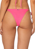 Maaji Radiant Pink Sunning Low Rise Tie Side Bikini Bottom