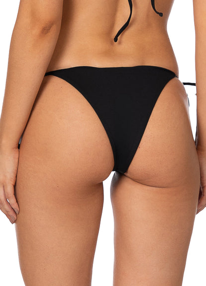 Thumbnail - Foto de Jade Black Sunning Low Rise Tie Side Bikini Bottom by Maaji - Panties - Vestidos de Baño - 3
