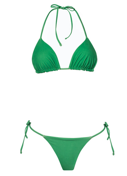Thumbnail - Foto de Green Sunning Low Rise Tie Side  Bikini Bottom by Maaji - Panties - Vestidos de Baño - 10