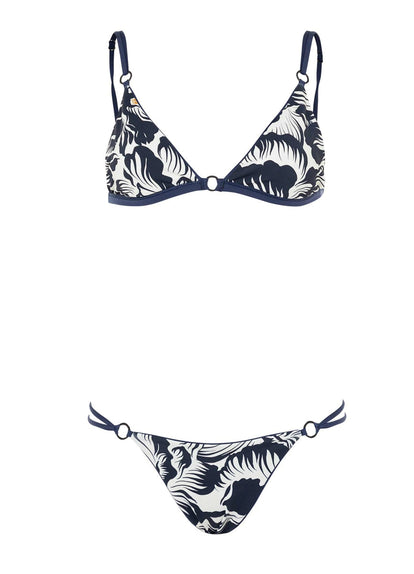  Maaji French Navy Amy Fixed Triangle Bikini Top
