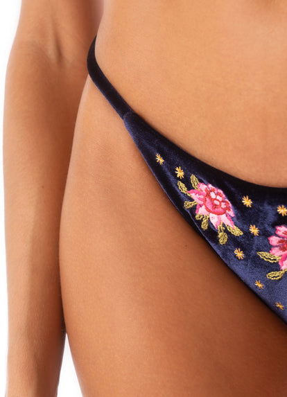 Thumbnail - Maaji Midnight Blue Nusa Regular Rise Split Strap Bikini Bottom - 6