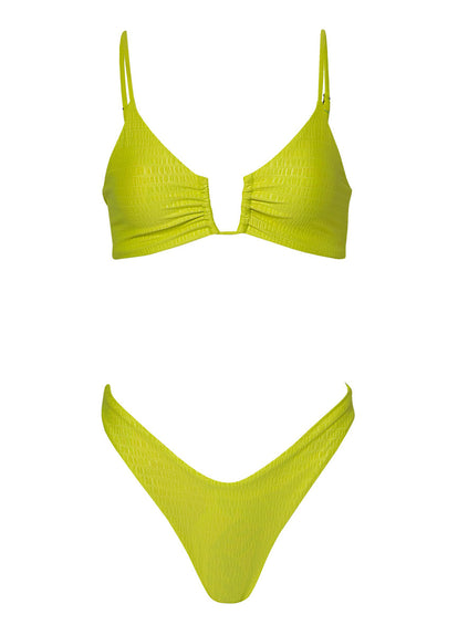  bikini bottom from Maaji – Lime Green Splendour Regular Rise Thin Side Bikini Bottom – Category: Apparel , Accessories Clothing Swimwear