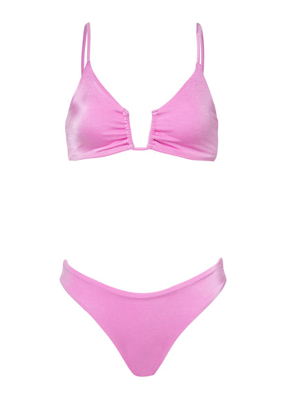 Thumbnail - Maaji Fondant Pink Sublimity Regular Rise Classic Bikini Bottom - 11