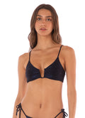 Maaji Midnight Blue Bia U Wire Bralette Bikini Top