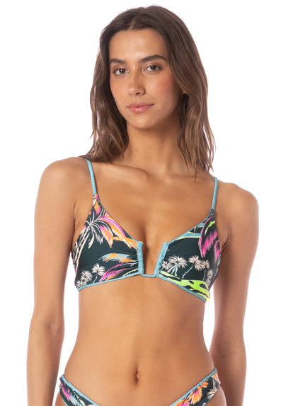  Maaji Sea Blue Bia U Wire Bralette Bikini Top